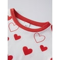 thumbnail image 6 of Rdhnmea Family Matching Valentine's Day Pajama Set Heart Print Long Sleeve Shirt Tops and Pants Valentines Sleepwear Holiday Pjs Outfits, 6 of 10