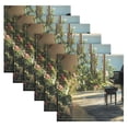 thumbnail image 6 of BZSMCE Satin Native Fab Cotton Dinner Napkin Piano Sunlit Room Reusable, 6 of 8