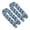 blue, variant on YWMJZEU 2 Pieces Cheesecloth Table Runner Arbor Drapery Trendy Creative Wedding Backdrop blue