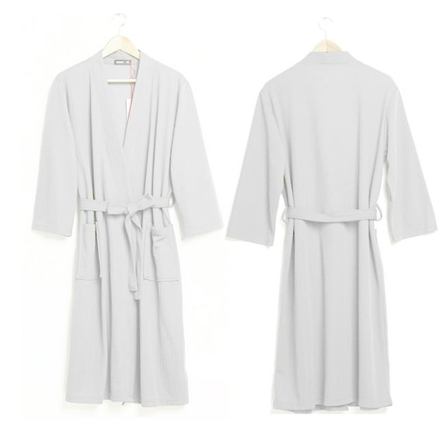 Women Water Absorption Bath Robe Bath Spa Bath Robe Robe Home Solid Waffle Bathrobe Spa Home Dress Nightgown