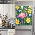 thumbnail image 3 of Yayeee Magnetic Dishwasher Cover for The Front Decoration Home Kitchen Machine Sticker Protector, Pink Flamingo Pattern, 3 of 6