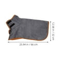 thumbnail image 2 of WRITWAA Dog Bath Towel Robe Pet Bathrobe Grey Fiber Absorbent Wrap Around Design 1Pack, 2 of 8