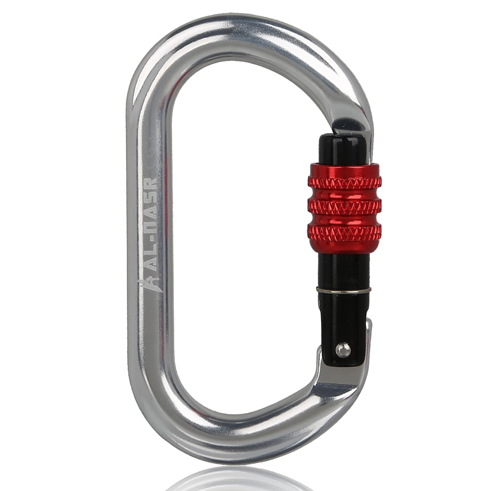 Jhua Rock Climbing Carabiner Aluminum Locking Carabiner Clip 2pcs 24KN Heavy Duty Auto Locking Carabiner Climbing D-Shaped Carabiners Hook for Climbing Rappelling Hammocks Dog Leash Outdoor Equipment Jhua Rock Climbing Carabiner Aluminum Locking Carabiner Clip 2pcs 24KN Heavy Duty Auto Locking Carabiner Climbing D-Shaped Carabiners Hook for Climbing Rappelling Hammocks Dog Leash Outdoor Equipment