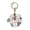 B, variant on mdesiwst Keychain Pendant Flower Shape Bag Pendant Imitation Leather Access Control Card Holder Protective Cover Car Keychain Hanging Ornament