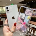 thumbnail image 3 of Love Chain Caso Para iPhone 13 SE 2020 12 Mini 12 11 Pro Xs Max Xr X 7 8 Sonriente Etiqueta Transparente De La Cadena Estrella Del Teléfono, 3 of 4
