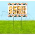 thumbnail image 1 of $5 Meal Deal (18" x 24") Yard Sign, Includes Metal Step Stake, 1 of 6