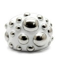 thumbnail image 3 of Luxe Jewelry Designs Women's Stainless Steel Bubble Design Ring - Size 10 (Pack of 3), 3 of 4