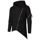 thumbnail image 4 of Sudadera con capucha y cremallera de manga larga estilo oscuro sólido informal para hombre Pompotops  oipoqjl39066, 4 of 9