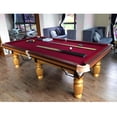 thumbnail image 2 of Paquete de 2 manteles de billar profesion rojos de 8 '- Paño de billar - rieles precortados de precisión de - Fácil de in Zulema Cojín de billar Pool Snooker, 2 of 8