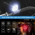 thumbnail image 3 of Tidymend Ultra Bright USB Rechargeable Bike Light Set, Powerful Bicycle Front Headlight and Back Taillight, Easy to Install for Road, Mountain, Night Riding, 3 of 8