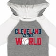 thumbnail image 4 of Inktastic Cleveland Vs. the World Blue and Red with Baseball Boys or Girls Long Sleeve Baby Bodysuit, 4 of 5