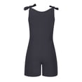 thumbnail image 6 of fheaev Jumpsuits for Women Casual Summer 1 Piece Outfits Solid Color Sleeveless Wide Leg Shorts Pants Rompers with Pockets Clubwear Loose Short Playsuits Rompers, 6 of 6
