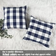 thumbnail image 5 of Navy Blue Buffalo Check Pillow Covers 18x18 Set of 2 Blue Bufflao Plaid Outdoor Pillow Covers Navy Blue Throw Pillows for Farmhouse Christmas Decor, 5 of 6