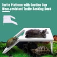 thumbnail image 3 of Turtle Basking Platform Non-Slip Texture Easy Install Plastic Turtle Terrace Ramp Floating Island Wide Sunbathing Area with Suction Cup for Tank, 3 of 8