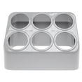 thumbnail image 5 of Vollrath Gray Silv-A-Tainer 6-Hole Plastic Silverware Container, 5 of 6
