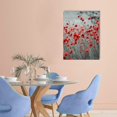 thumbnail image 2 of ZFLMY Red Flowers Wall Decor Canvas Print Home Decor for Bedroom Living Room Office, Ready to Hang 12x16in, 2 of 5