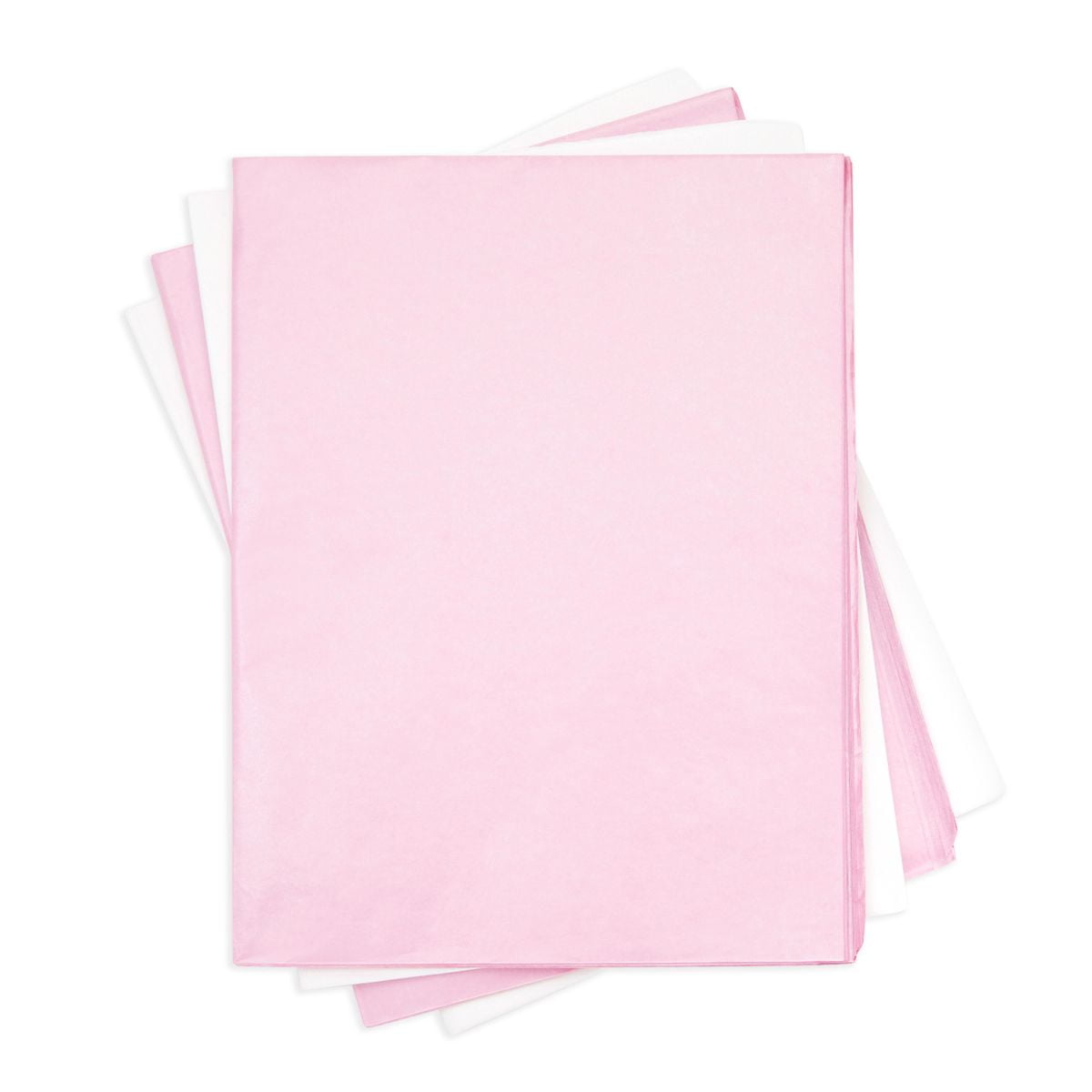 60 Sheets Pink and White Tissue Paper Bulk for Gift Wrapping Bags & Packaging