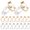 As Shown, variant on Zcyifa Healifty 20pcs Clip-on Safety Pin Earrings - Non-Piercing Ear for Women