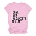 thumbnail image 2 of B91xZ Hauts et Blouses pour Femmes Manches Courtes Col Rond Chemises Tunique Décontractée Blouse, Rose TTG, 2 of 4