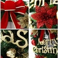 thumbnail image 3 of Christmas wreath, handmade Christmas decoration garland, faux Christmas wreath with pine cones, berry bouquet, frosted branches, Christmas baubles, 3 of 5