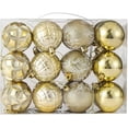 thumbnail image 1 of Bolas de Navidad Adornos de bolas de árbol de Navidad inastillables Decoraciones para árboles de Navidad Banquete de boda Decoración para el hogar Ganchos de 2.36 pulgadas incluidos Vhermosa 0915-WMZL-2224-2, 1 of 7