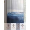 thumbnail image 6 of Abstract Paint Texture Sheer Curtains 96 Inches Long 2 Panels White Blue Gray Stitching Light Filtering Semi Sheer Window Curtains Drapes for Bedroom Living Room 52"x96", 6 of 7