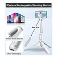thumbnail image 5 of Cell Phone Selfie Stick Portable Aluminum Selfie Stick Extendable Tripod with Bluetooth Remote for 4-7 Inch Smartphone,A, 5 of 5