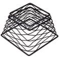 thumbnail image 2 of American Metalcraft BNRB64B Square Birdnest Black Metal Basket / Riser - 6" x 6" x 4", 2 of 4