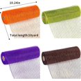 thumbnail image 2 of XINQIHANG 4 Rolls Halloween/Christmas Ribbons Decoration,10 inch x 30 Ft Each Roll Holiday Mesh Ribbons,4-Color Poly Burlap Mesh,DIY Wreath Making Supplies,Mesh Supplies,Halloween Xmas Decor, 26x24cm, 2 of 7