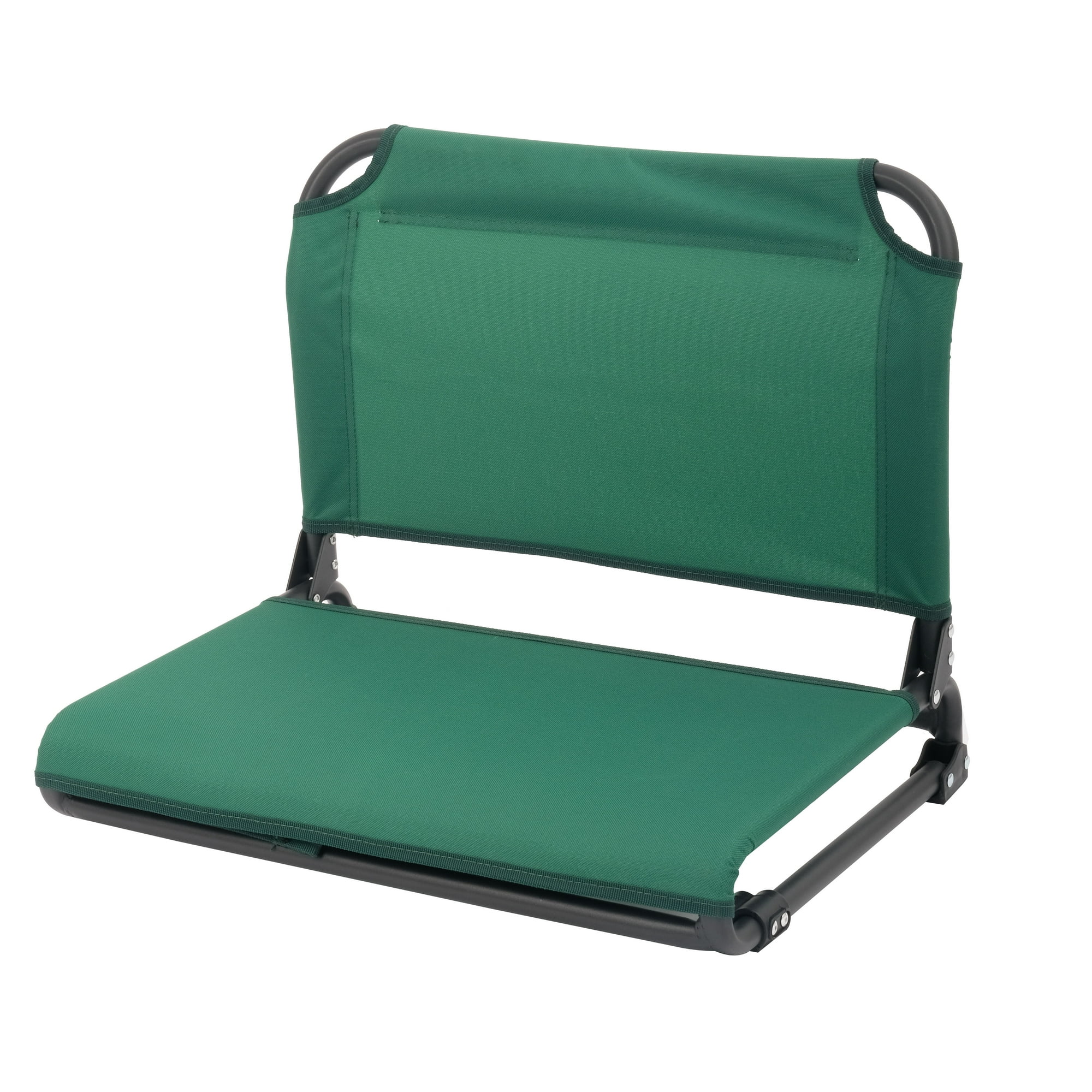 Ozark Trail Stadium Seat, Extra-Wide with Bleacher Hooks, Bungee Comfort, Dark Green