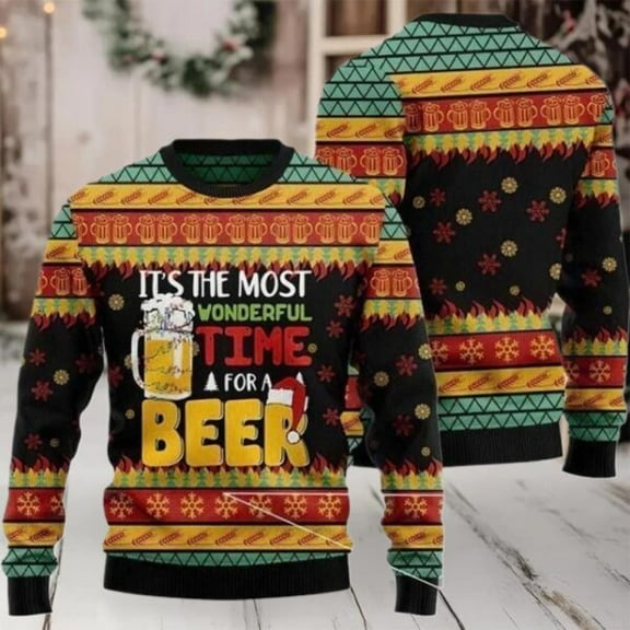 2025 It’s The Most Wonderfull Time For A Beer Christmas Sweater