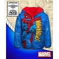 thumbnail image 2 of Marvel Boys Puffer Jacket Avengers Spider-Man Sherpa Fleece Lining Reversible Puffer Coat (2T-20), 2 of 7