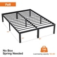 thumbnail image 2 of Holaki Full Size Bed Frame,Metal Bed Frame with Storage Space,Heavy Duty Sturdy Mattress Frame,Easy Assembly,No Box Spring Needed,Heavy Duty Metal Bed Frame with Sturdy Steel Slat Support, 2 of 7