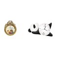 thumbnail image 1 of Marco De Fotos Redondo Europeo Ornamentado Y Reloj De Pared Con Forma De Panda Para Una Decoración Moderna Y Adorable Del Hogar, Ideal Como Regalo De Bodas., 1 of 8