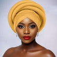thumbnail image 4 of MEICHEN Fashion Solid Color Turban Caps Beanie Headscarf Pre Tied Braid Headwraps for Women, 4 of 5