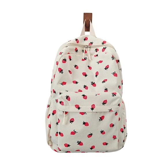 Resicozy Cute Graphic Backpack for Teen Grils Backpack Aesthetic Bookbag for School College Travel Work Office Printed Bookbags Pink