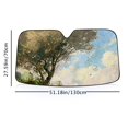 thumbnail image 6 of Awypu Trees Field Sky Sunshade for Car Windshield Universal Windshield Sun Shade for Vehicle SUV Truck Protector 51.18*27.59 in, 6 of 7