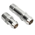thumbnail image 1 of Conector de manguera de calentador ANGGREK 9514 2 piezas acero inoxidable para Chevelle Camaro Nova Impala 1964 a 1979, 1 of 8