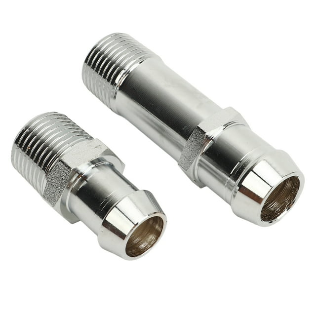 Conector de manguera de calentador ANGGREK 9514 2 piezas acero inoxidable para Chevelle Camaro Nova Impala 1964 a 1979