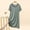 Green, variant on Women's Star Print Lace Trim Crew Neck Midi Nightgown, Soft Modal Short Sleeve Loose Casual Home Loungewear Sleep Dress Green XL(XL)