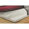 thumbnail image 3 of MDA Home Orelsi Gray/Red Contemporary Polypropylene Area Rug - 2'1" x 3'3", 3 of 4