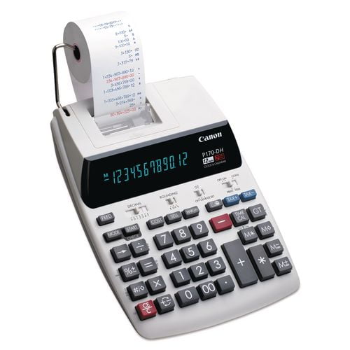 P170-Dh-3 Printing Calculator, Black/red Print, 2.3 Lines/sec | Bundle of 2