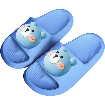 

Toddler Boys Girls Slippers Bunny Unicorn Pillow Sandals Summer Quick Dry Bathroom Slides Beach Water Non-Slip Kids Shower Shoes