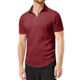 thumbnail image 2 of Kcolen Men's Polo Shirts Men's Fashion Short Sleeved Zip Collar T-Shirt Top Casual Breathable Comfort Fit Summer Casual Beach Basic, 2 of 6