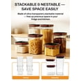 thumbnail image 5 of Airtight Food Storage Containers with Lids - Furein 6Ppcs Plastic Kitchen & Pantry Organizers Canister Set for Flour, Sugar, Dry Food | BPA-Free Kitchen Storage Containers, 5 of 7