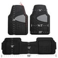 thumbnail image 5 of FH Group Premium Floor Mats Tall Channel Trimmable Rubber Mats - 3Pcs Full Set, 5 of 5