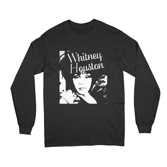 Philcos Whitney Houston Black Long Sleeve Tee
