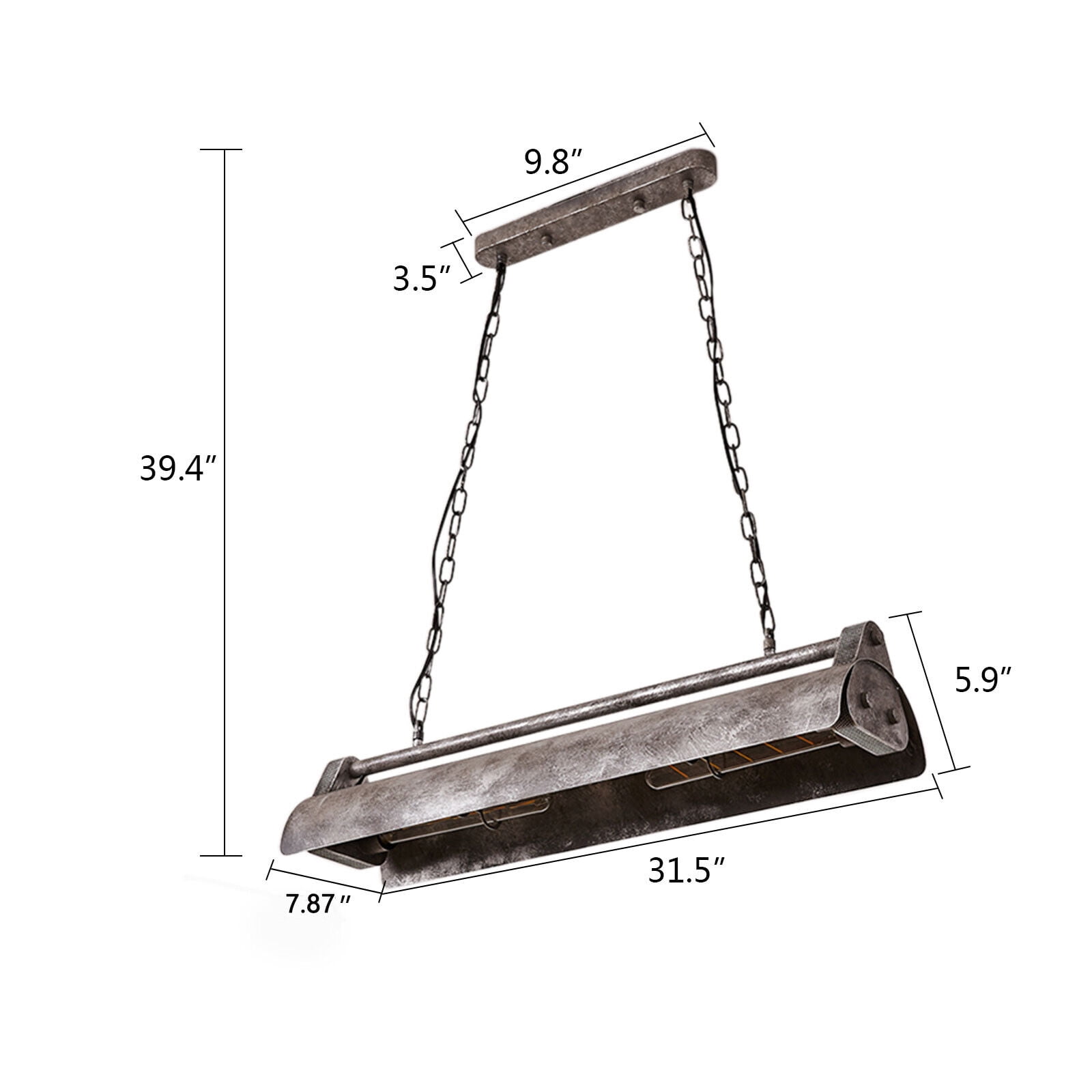4-Light Rustic Design LED Pendant Lamp Ceiling Lamp Farmhouse Indoor Lighting Antique Iron Chandelier Island Pendant Light Rustic Farmhouse Ceiling Lamp Chandelier Rustic Industrial Hanging Lamp