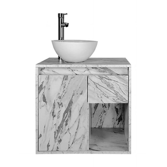 Gabinete De Baño Con Lavabo CLAIRE Con Ovalin Minimalista