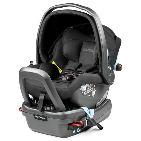 Peg Perego Primo Viaggio 4-35 K - Asiento infantil para automóvil orientado hacia atrás - Para bebés de 4 a 35 lbs - Hecho en Italia - True Black (Negro)